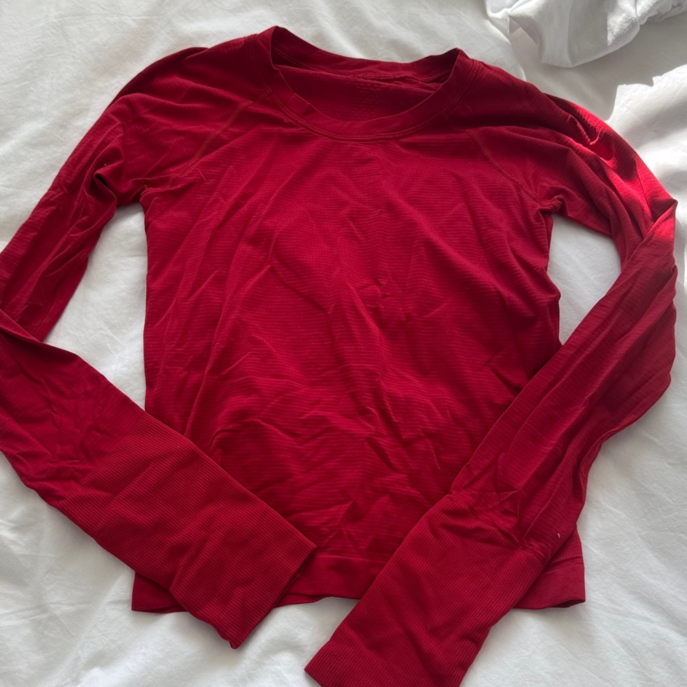 lululemon athletica Crimson Long Sleeve Top